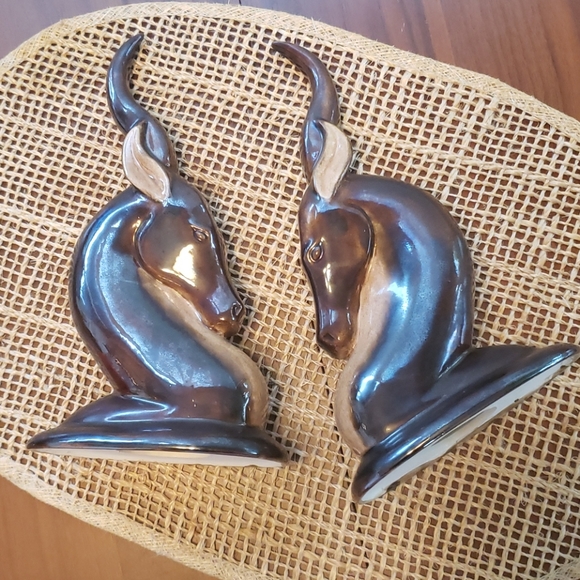 Awesome Vintage Ceramic Antelope Figurines